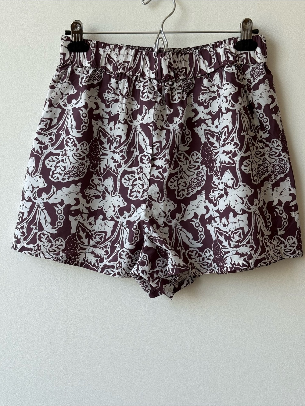 Tibi Recycled Nylon Batik Printed Pull On Shorts